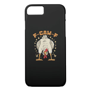 Funny F-Caw-F Chicken F-Caw-F Chicken Vintage Grap iPhone 8/7 Case