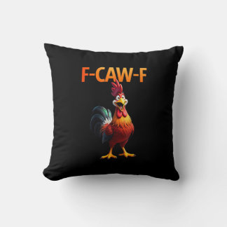Funny F Caw F Chicken Gothic Vintage Style Cushion
