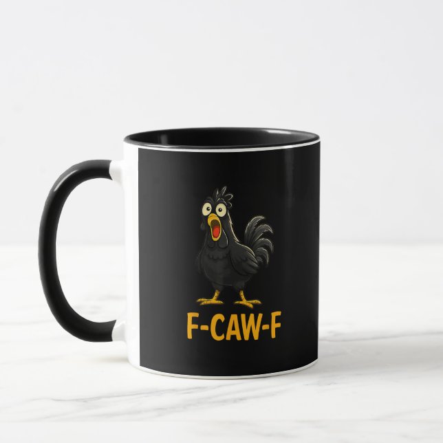 Funny F-Caw-F Chicken Shirts F-Caw-F Chicken Mug (Left)