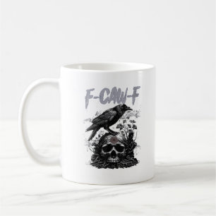 Funny F-Caw-F Crow Funny Halloween Retro Classic Coffee Mug