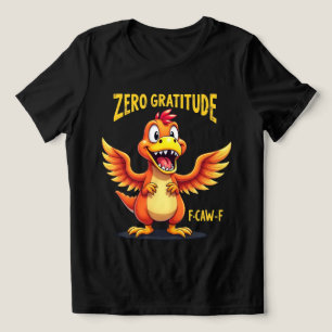 Funny F-Caw-F Dinosaur FCAWF Dinosaur Thanksgiving Tri-Blend Shirt