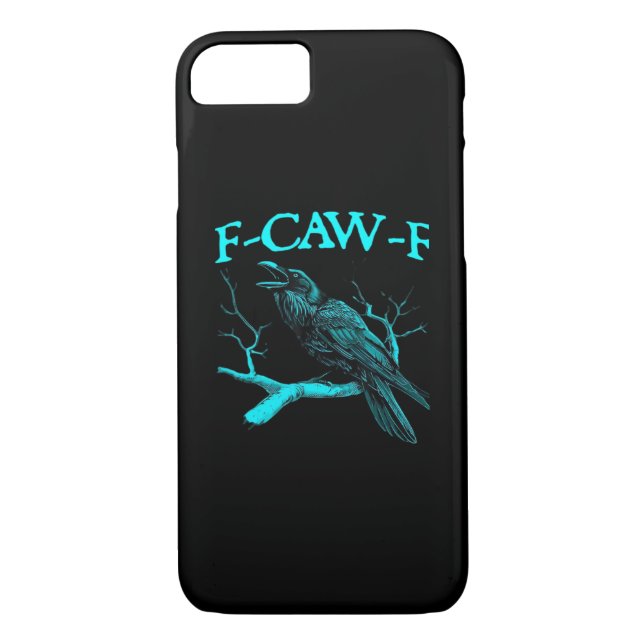 Funny F-Caw-F Humour Crow Gothic Case-Mate iPhone Case (Back)
