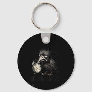 Funny F-caw-f Its Monday Black Bird Women Men  Key Ring