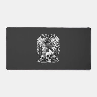 Funny F Caw F Raven Halloween Desk Mat