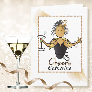 Funny Fabulous Cute African American Birthday  Card