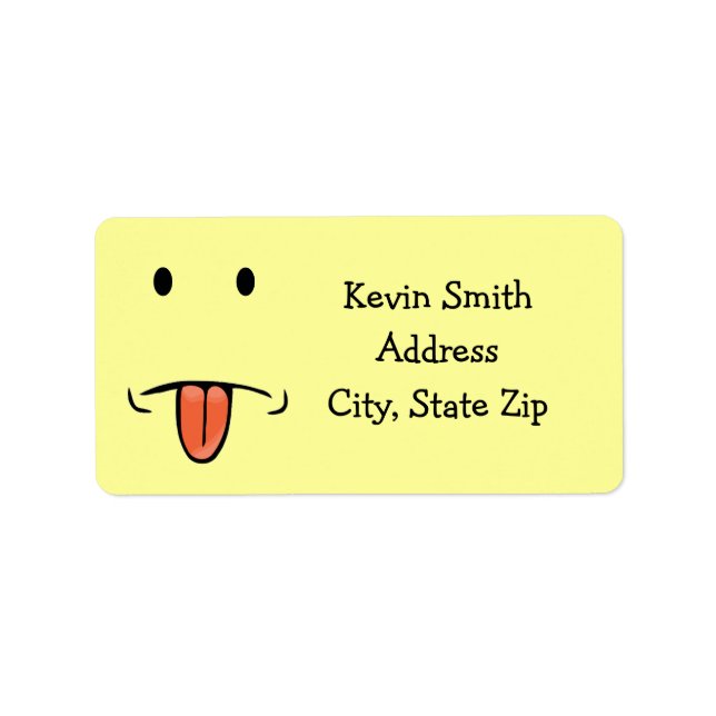 Funny Face Address Labels (Front)