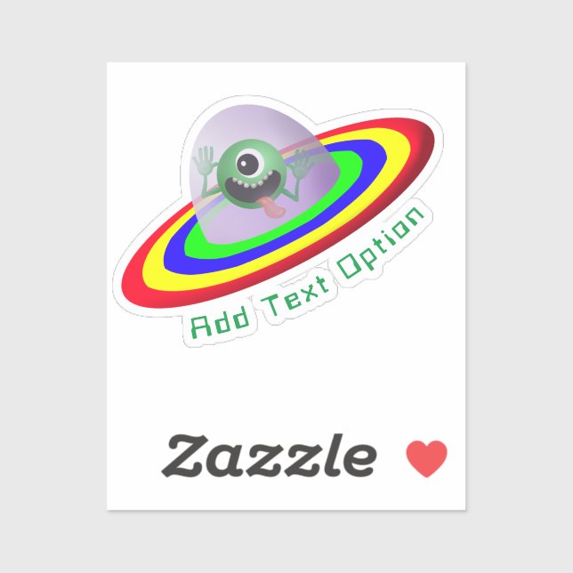 Funny Face Alien Spaceship (Sheet)