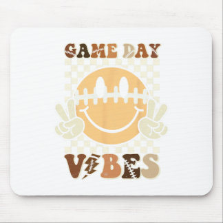 Funny Face American Football Game Day Vibes Sport  Mouse Pad
