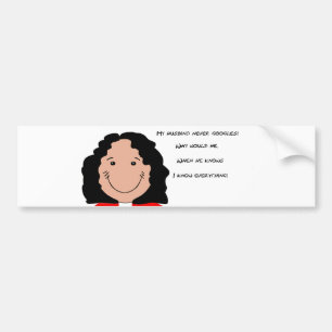 Funny Face art image for Bumper-Sticker Bumper Sticker