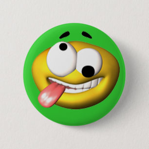 Funny Face Birthday Party Button