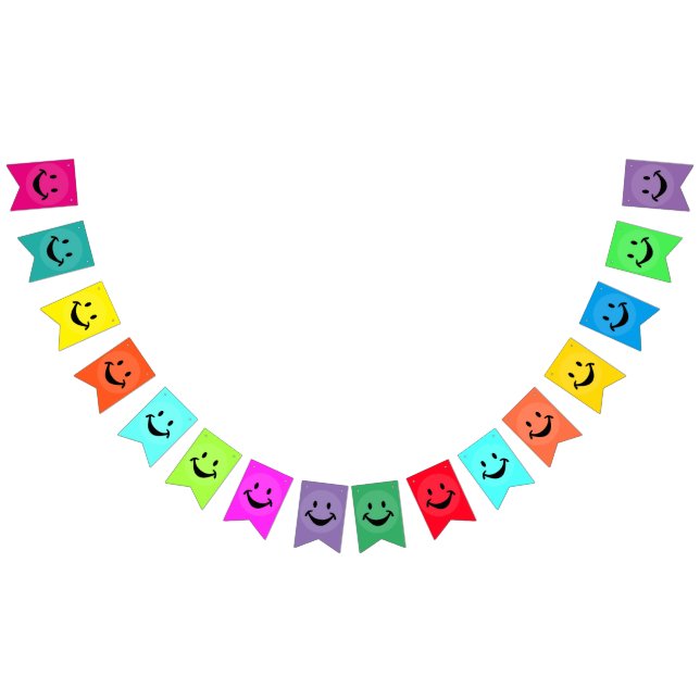 Funny face black+ your backg. & ideas bunting  (All)