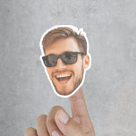 Funny Face Cut Out Custom Photo<br><div class="desc">Funny personalised photo stickers with a face cut-out. Customise it with any face – from family members to pets – and make it a memorable gift or decoration. To make the cut-out you can use any free app,  Canva or Photoshop and upload a png file with a transparent background.</div>