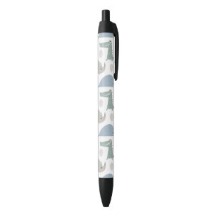 Funny Face Cute Doodle Animal Pattern Black Ink Pen