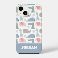 Funny Face Cute Doodle Animal Pattern