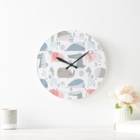 Funny Face Cute Doodle Animal Pattern