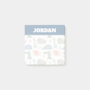 Funny Face Cute Doodle Animal Pattern Post-it Notes