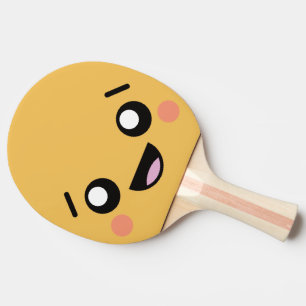 Funny Face. Emoji. Emoticon. Ping Pong Paddle