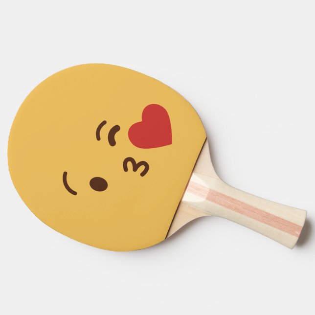 Funny Face. Emoji. Emoticon. Ping Pong Paddle (Side)