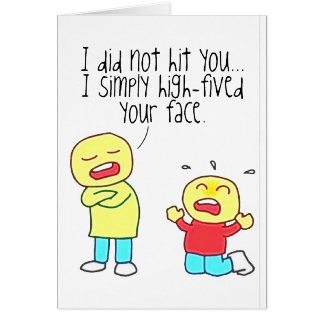 Funny Face High Five (Front)