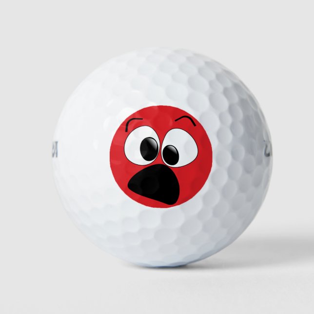 Funny Face Humour Golf Balls (Front)