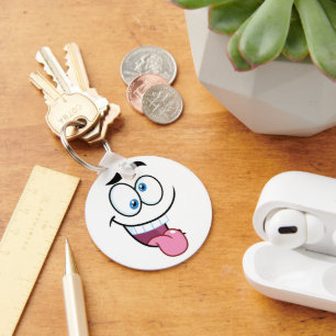 funny face key ring