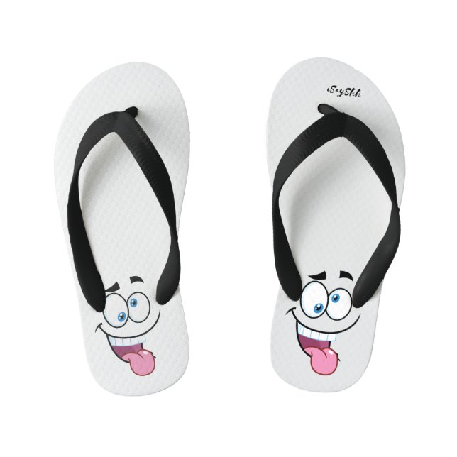 funny face kid's thongs (Footbed)