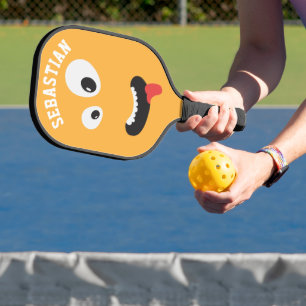 Funny Face Novelty Personalised Name Pickleball Paddle
