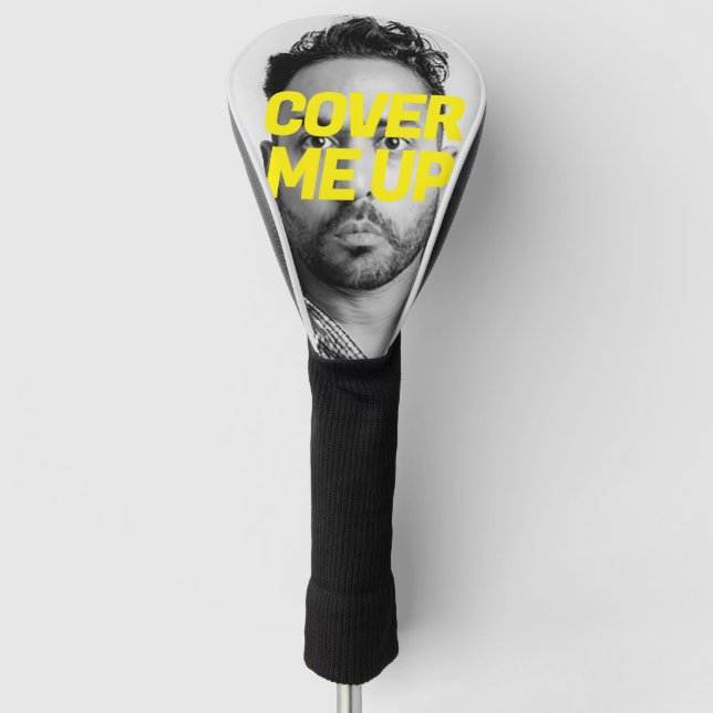 Funny Face Photo Golf Head Cover (Front)