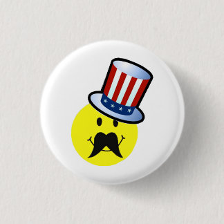 Funny Face Pin / Funny Moustache Pin