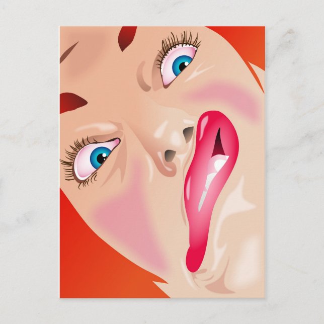 Funny Face Postcard (Front)