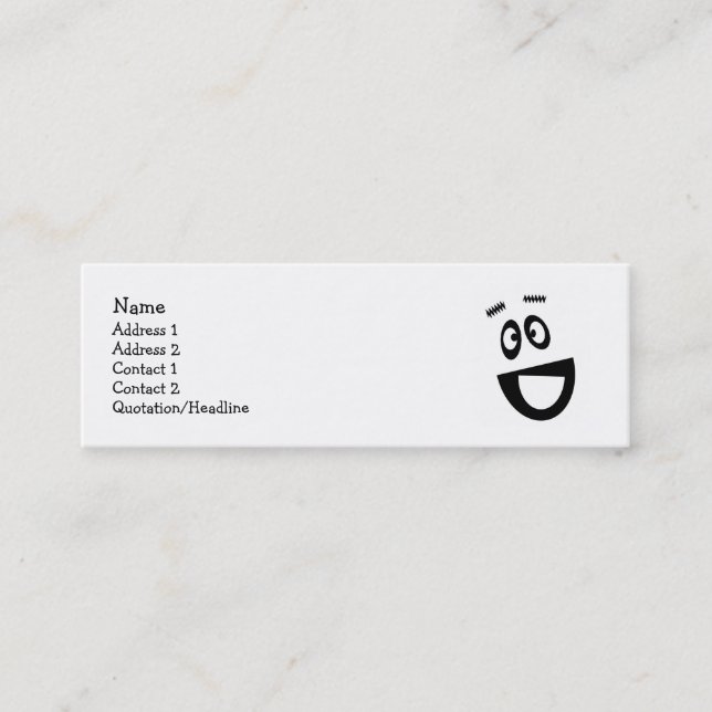 Funny face profile cards (Front)