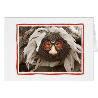 Funny Face Sunflower Card