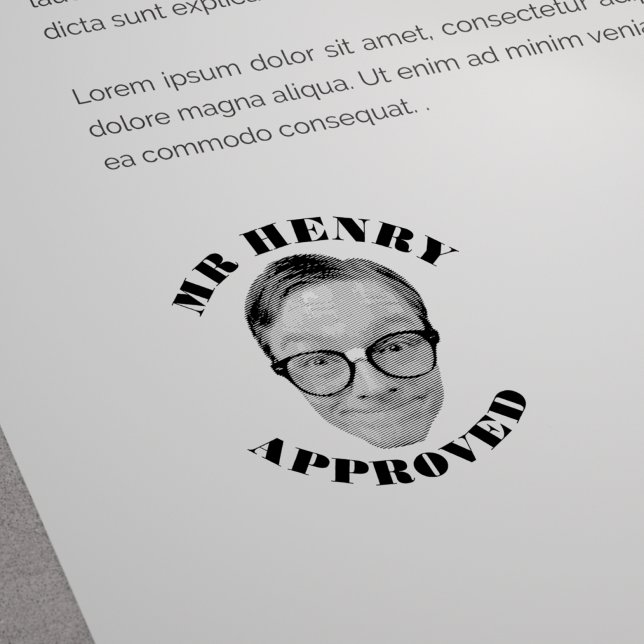 Funny Face Teacher Approved Rubber Stamp (Creator Uploaded)