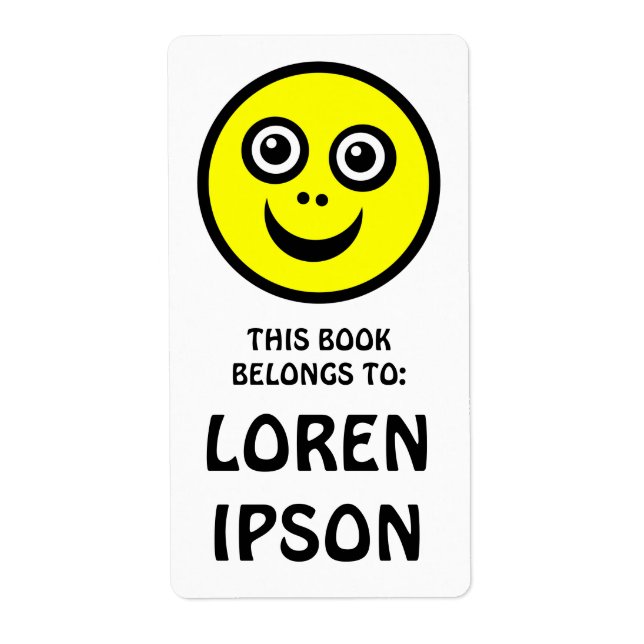 Funny Face - Yellow - Book Plate (Front)