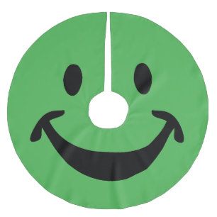 Funny face + your backg. & ideas brushed polyester tree skirt