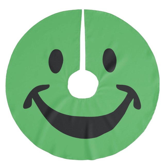Funny face + your backg. & ideas brushed polyester tree skirt (Front)