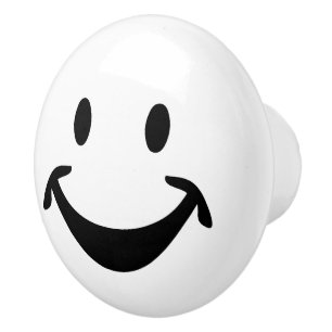 Funny face + your backg. & ideas ceramic knob