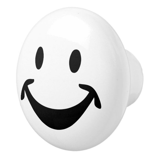 Funny face + your backg. & ideas ceramic knob (Right)