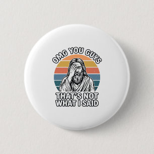 Funny Facepalm Retro Quote Vintage Engraving Shirt 6 Cm Round Badge