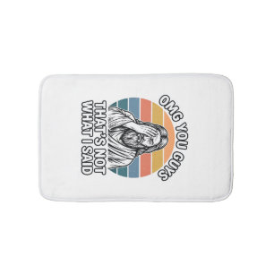 Funny Facepalm Retro Quote Vintage Engraving Shirt Bath Mat