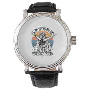 Funny Facepalm Retro Quote Vintage Engraving Shirt Watch