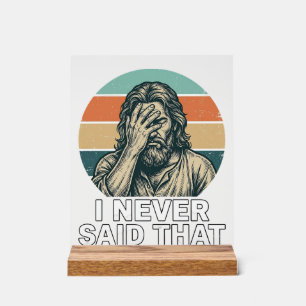 Funny Facepalm Vintage Engraving Quote Design_1 Acrylic Sign