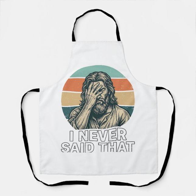 Funny Facepalm Vintage Engraving Quote Design_1 Apron (Front)