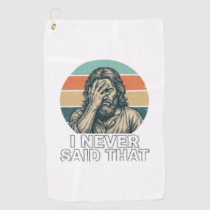 Funny Facepalm Vintage Engraving Quote Design_1 Golf Towel