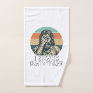 Funny Facepalm Vintage Engraving Quote Design_1 Hand Towel