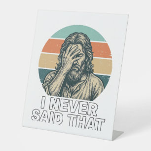 Funny Facepalm Vintage Engraving Quote Design_1 Pedestal Sign