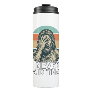 Funny Facepalm Vintage Engraving Quote Design_1 Thermal Tumbler