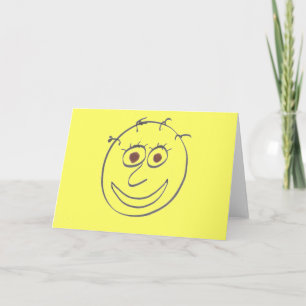 Funny Faces Greeting Card