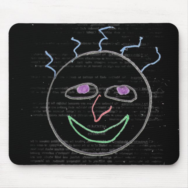 Funny Faces Mouse Pad (Front)