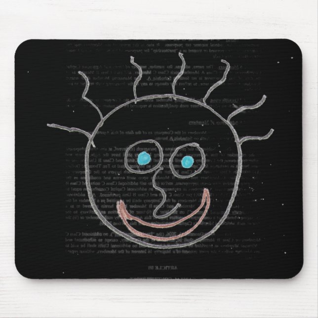 Funny Faces Mouse Pad (Front)